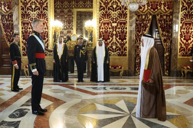 The King receives the Letters of Credence of the new ambassadors King Felipe VI i receives the Letters of Credence of the Ambassador of the United Arab Emirates, Saleh Ahmad Salem Alsuwaidi d , at the Royal Palace in Madrid, on January 12, 2026, in Madrid Spain The King receives today the Letters of Credence of the new ambassadors of Finland, El Salvador, India, United Arab Emirates, Lebanon, Ukraine and Hungary 12 JANUARY 2026 ROYAL HOUSE AMBASSADORS CREDENTIAL LETTERS Alejandro Martínez Vé Madrid Madrid Madrid Espana Copyright: xAlejandroxMartinezxVÃ lezx 7212174