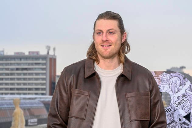 abb Peter Claffey at the photocall for the launch of HBO Max A Knight of the Seven Kingdoms of the US fantasy series mein munus Graden on the wintry roof terrace of the Humboldt Forum Berlin on 12 01 2026 Berlin Germany