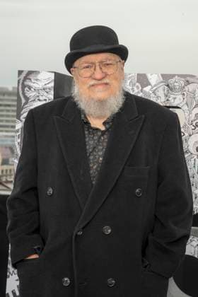 abb George R R Martin at the photo call for the launch of HBO Max A Knight of the Seven Kingdoms of the US American fantasy series my munus grades on the wintry roof terrace of the Humboldt Forum Berlin on 12 01 2026 Berlin Germany