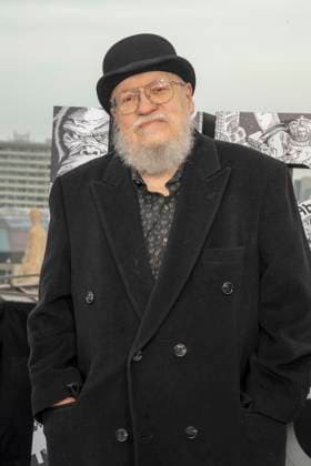 abb George R R Martin at the photo call for the launch of HBO Max A Knight of the Seven Kingdoms of the US American fantasy series my munus grades on the wintry roof terrace of the Humboldt Forum Berlin on 12 01 2026 Berlin Germany