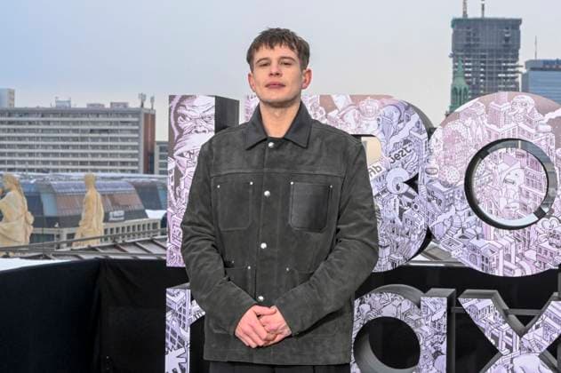 abb Shaun Thomas at the photocall for the launch of HBO Max A Knight of the Seven Kingdoms of the US American fantasy series my munus degrees on the wintry roof terrace of the Humboldt Forum Berlin on 12 01 2026 Berlin Germany