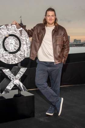 abb Peter Claffey at the photocall for the launch of HBO Max A Knight of the Seven Kingdoms of the US fantasy series mein munus Graden on the wintry roof terrace of the Humboldt Forum Berlin on 12 01 2026 Berlin Germany
