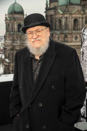 abb George R R Martin at the photo call for the launch of HBO Max A Knight of the Seven Kingdoms of the US American fantasy series my munus grades on the wintry roof terrace of the Humboldt Forum Berlin on 12 01 2026 Berlin Germany