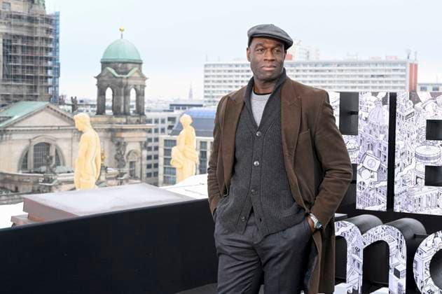 abb Steve Toussaint at the photocall for the launch of HBO Max A Knight of the Seven Kingdoms of the US fantasy series mein munus Graden on the wintry roof terrace of the Humboldt Forum Berlin on 12 01 2026 Berlin Germany