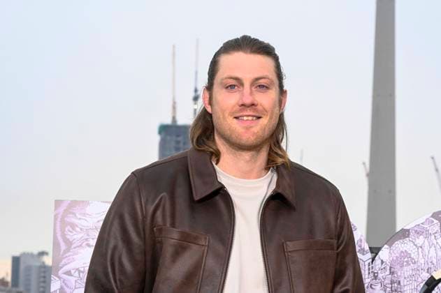 abb Peter Claffey at the photocall for the launch of HBO Max A Knight of the Seven Kingdoms of the US fantasy series mein munus Graden on the wintry roof terrace of the Humboldt Forum Berlin on 12 01 2026 Berlin Germany
