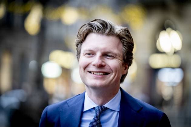AMSTERDAM - Ruben Brekelmans, Minister of Defense, King Willem-Alexander, and Queen Maxima will receive several hundred guests from politics and public administration, as well as various sectors of Dutch society, at the Royal Palace for their traditional New Year s reception. ROBIN UTRECHT ANP netherlands out - belgium out  Copyright: xx x547297641x originalFilename: 547297641.jpg