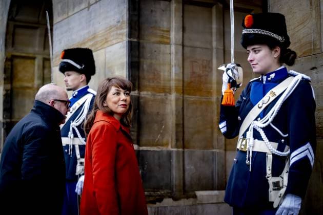 AMSTERDAM - Mei Li Vos, President of the Senate, King Willem-Alexander and Queen Maxima, will receive several hundred guests from politics and public administration, and various sectors of Dutch society, at the Royal Palace for a traditional New Year s reception. ROBIN UTRECHT ANP netherlands out - belgium out  Copyright: xx x547298424x originalFilename: 547298424.jpg