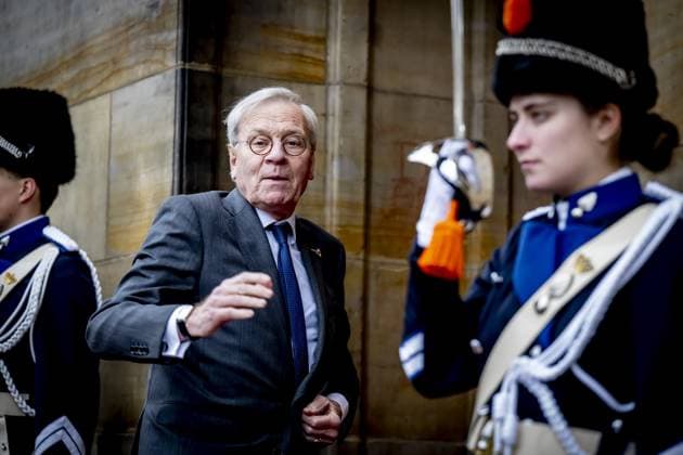 AMSTERDAM - Jaap de Hoop Scheffer King Willem-Alexander and Queen Maxima will receive several hundred guests from politics and public administration, and various sectors of Dutch society, at the Royal Palace for their traditional New Year s reception. ROBIN UTRECHT ANP netherlands out - belgium out  Copyright: xx x547298609x originalFilename: 547298609.jpg