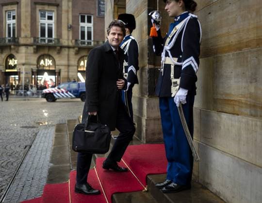 AMSTERDAM Henri Bontenbal (CDA) arrives at the Royal Palace for the traditional New Year s reception by King Willem-Alexander and Queen Maxima. The royal couple will receive several hundred guests from politics and public administration, and from various sectors of Dutch society. REMKO DE WAAL ANP netherlands out - belgium out  Copyright: xx x547305698x originalFilename: 547305698.jpg