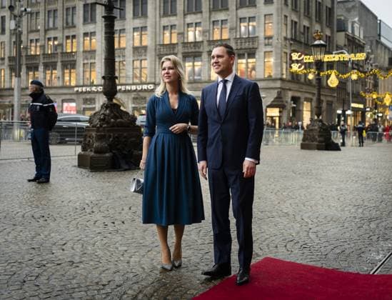 AMSTERDAM Femke Wiersma, outgoing Minister of Agriculture, Fisheries, Food Security and Nature, and Eelco Heinen, outgoing Minister of Finance, arrive at the Royal Palace for the traditional New Year s reception by King Willem-Alexander and Queen Maxima. The royal couple will receive several hundred guests from politics and public administration, as well as from various sectors of Dutch society. REMKO DE WAAL ANP netherlands out - belgium out  Copyright: xx x547305766x originalFilename: 547305766.jpg