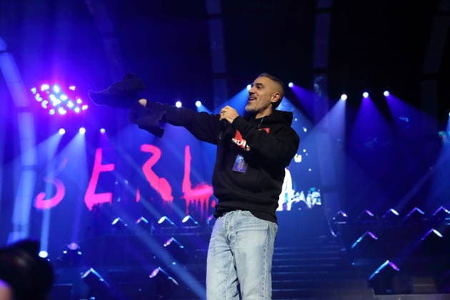 Anis Ferchichi alias Bushido at a concert in the Uber Arena in Berlin, January 12, 2026 Bushido concert Berlin