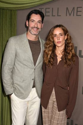NEW YORK, NY - JANUARY 12: Tom Ellis and Meaghan Oppenheimer at Hulu™s Season 3 Tell Me Lies red carpet and Tastemaker event on January 12, 2026 at The Corner Store in New York City. Copyright: xMediaPunchx