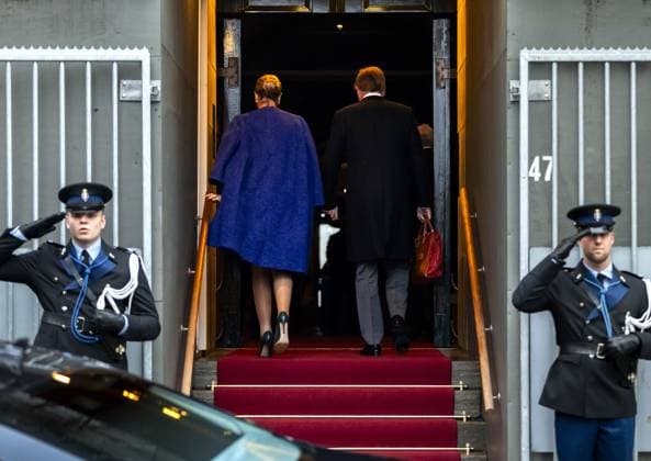 AMSTERDAM King Willem-Alexander and Queen Maxima arrive at the Royal Palace on Dam Square for the New Year s reception. The royal couple receives members of the diplomatic corps of foreign diplomats. REMKO DE WAAL ANP netherlands out - belgium out  Copyright: xx x547361003x originalFilename: 547361003.jpg