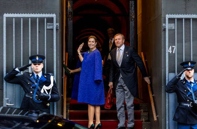 13-01-2026 Amsterdam Queen Maxima and King Willem-Alexander arriving for the new years reception for the Corps Diplomatique at the royal palace in Amsterdam. Â  Copyright: xPPEx