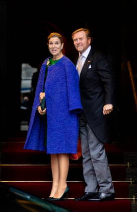 13-01-2026 Amsterdam Queen Maxima and King Willem-Alexander arriving for the new years reception for the Corps Diplomatique at the royal palace in Amsterdam. Â  Copyright: xPPEx