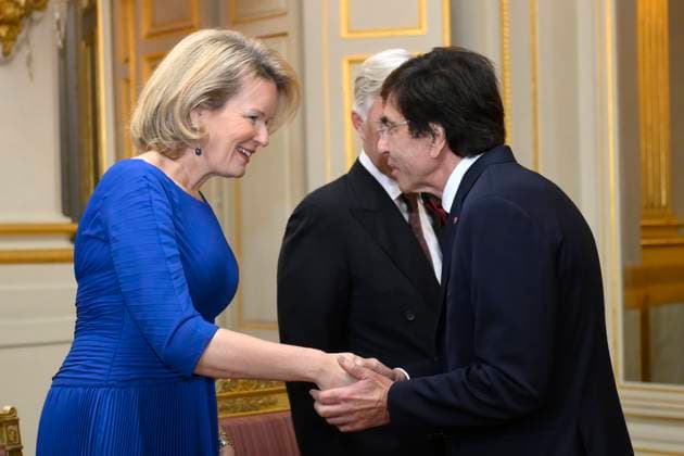The King and Queen Of Belgium Receive The Leaders Of The European Institutions BRUSSELS, BELGIUM - JANUARY 13 : King Philippe of Belgium and Queen Mathilde of Belgium pictured receiving Elio Di Rupo (PS) , on January 13, 2026 in Brussels, Belgium, 13 01 2026 Brussels Belgium  Copyright: xPhilipxReynaersx
