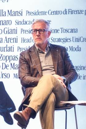 Florence. Opening of Pitti Immagine 109 Fashion, Economy. In the photo: Luca Sburlati Giuseppe Cabras New Press Photo  Copyright: x xipa-agency.netx xNewxPressxPhotox IPA_Agency_IPA70014178