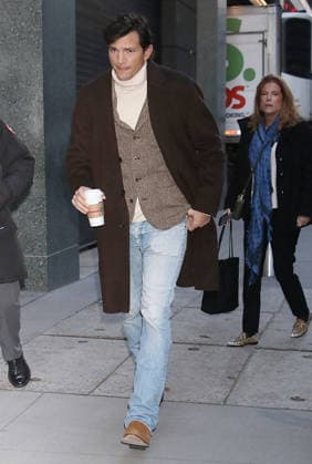 NEW YORK, NY- JANUARY 13: Ashton Kutcher seen at Good Morning America on January 13, 2026. Copyright: xRWx