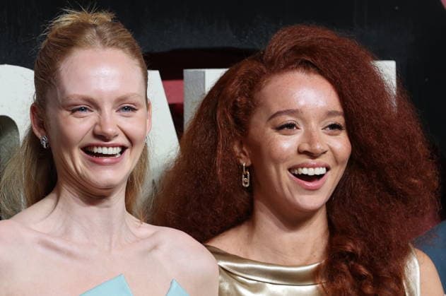 . 13 01 2026. London, United Kingdom. Emma Laird and Erin Kellyman at the 28 Years Later : The Bone Temple world premiere in London .  xStephenxLockx xi-Imagesx IIM-26500-0011