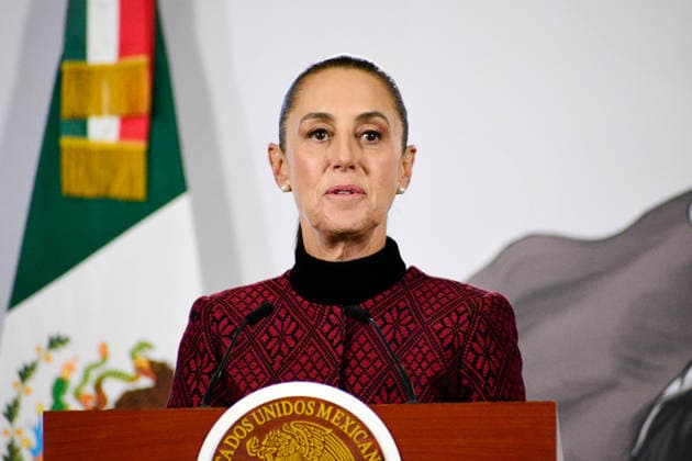 Mexico™s President Claudia Sheinbaum Holds News Conference President of Mexico, Claudia Sheinbaum Pardo, speaks during a news conference about the National Health System and its modernization at the National Palace. on January 13, 2026, in Mexico City, Mexico. (Photo by Luis Barron Eyepix Group) Copyright: xLuisxBarronx xEyepixxGroupx LB_13012026_174695