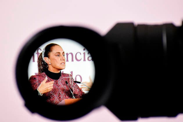 Mexico™s President Claudia Sheinbaum Holds News Conference President of Mexico, Claudia Sheinbaum Pardo, speaks during a news conference about the National Health System and its modernization at the National Palace. on January 13, 2026, in Mexico City, Mexico. (Photo by Luis Barron Eyepix Group) Copyright: xLuisxBarronx xEyepixxGroupx LB_13012026_174698