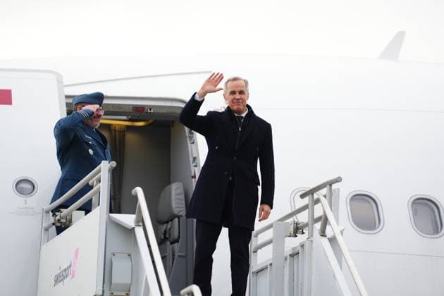 January 13, 2021, Richmond, Bc, Canada: Prime Minister Mark Carney departs Vancouver International Airport, in Richmond, B.C., on Tuesday, Jan. 13, 2026, on a nine-day trip to China, Qatar and Switzerland. Richmond Canada  - ZUMAc35_ 20210113_zaf_c35_166 Copyright: xSeanxKilpatrickx