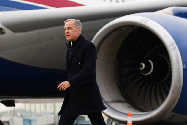 January 13, 2021, Richmond, Bc, Canada: Prime Minister Mark Carney departs Vancouver International Airport, in Richmond, B.C., on Tuesday, Jan. 13, 2026, on a nine-day trip to China, Qatar and Switzerland. Richmond Canada  - ZUMAc35_ 20210113_zaf_c35_174 Copyright: xSeanxKilpatrickx