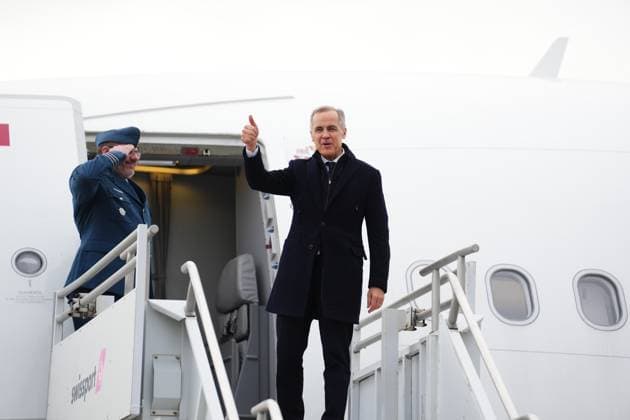January 13, 2021, Richmond, Bc, Canada: Prime Minister Mark Carney departs Vancouver International Airport, in Richmond, B.C., on Tuesday, Jan. 13, 2026, on a nine-day trip to China, Qatar and Switzerland. Richmond Canada  - ZUMAc35_ 20210113_zaf_c35_173 Copyright: xSeanxKilpatrickx