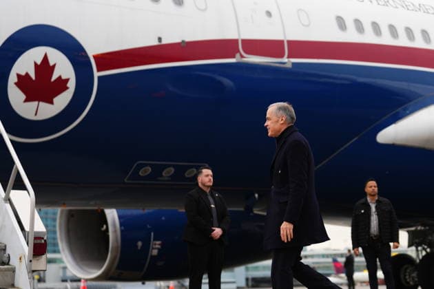 January 13, 2021, Richmond, Bc, Canada: Prime Minister Mark Carney departs Vancouver International Airport, in Richmond, B.C., on Tuesday, Jan. 13, 2026, on a nine-day trip to China, Qatar and Switzerland. Richmond Canada  - ZUMAc35_ 20210113_zaf_c35_176 Copyright: xSeanxKilpatrickx