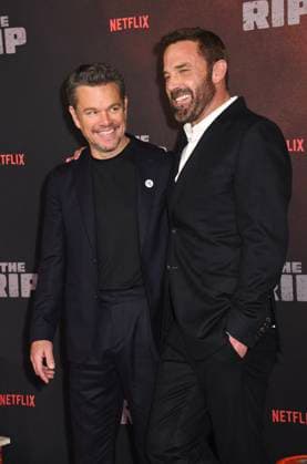 NEW YORK, NY - JANUARY 13: Matt Damon and Ben Affleck at the Netflix World premiere of The Rip at Alice Tully Hall on January 13, 2026 in New York City. Copyright: xMediaPunchx