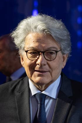 Figaro s 200Th Anniversary Evening Thierry Breton attends Figaro s 200Th Anniversary Evening at Grand Palais on January 13, 2025 in Paris, France. Photo by Nasser Berzane ABACAPRESS.COM Paris France  Copyright: xBerzanexNasser ABACAx