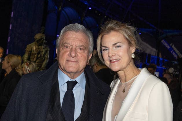 Figaro s 200Th Anniversary Evening Sidney Toledano and guest attends Figaro s 200Th Anniversary Evening at Grand Palais on January 13, 2025 in Paris, France. Photo by Nasser Berzane ABACAPRESS.COM Paris France  Copyright: xBerzanexNasser ABACAx