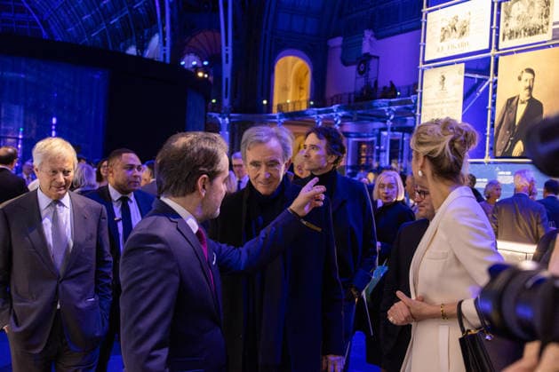 Figaro s 200Th Anniversary Evening Vincent Bollore, Bernard Arnault, Antoine Arnault attends Figaro s 200Th Anniversary Evening at Grand Palais on January 13, 2025 in Paris, France. Photo by Nasser Berzane ABACAPRESS.COM Paris France  Copyright: xBerzanexNasser ABACAx