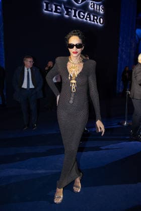 Figaro s 200Th Anniversary Evening Farida Khelfa attends Figaro s 200Th Anniversary Evening at Grand Palais on January 13, 2025 in Paris, France. Photo by Nasser Berzane ABACAPRESS.COM Paris France  Copyright: xBerzanexNasser ABACAx