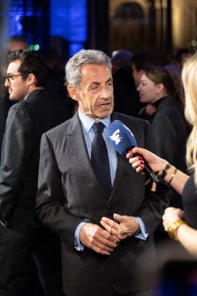Figaro s 200Th Anniversary Evening Nicolas Sarkozy attends Figaro s 200Th Anniversary Evening at Grand Palais on January 13, 2025 in Paris, France. Photo by Nasser Berzane ABACAPRESS.COM Paris France  Copyright: xBerzanexNasser ABACAx