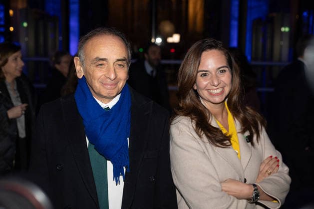 Figaro s 200Th Anniversary Evening Eric Zemmour, Sarah Knafo attends Figaro s 200Th Anniversary Evening at Grand Palais on January 13, 2025 in Paris, France. Photo by Nasser Berzane ABACAPRESS.COM Paris France  Copyright: xBerzanexNasser ABACAx