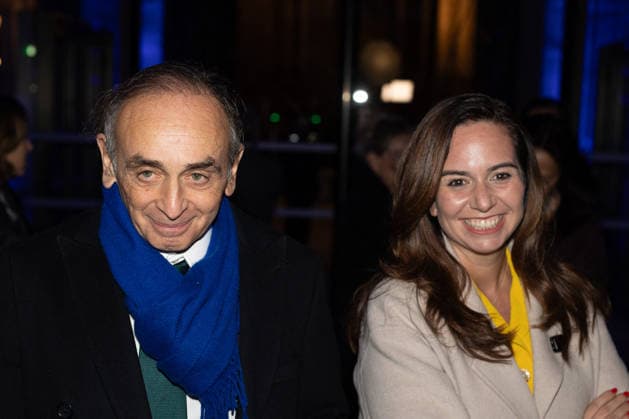 Figaro s 200Th Anniversary Evening Eric Zemmour, Sarah Knafo attends Figaro s 200Th Anniversary Evening at Grand Palais on January 13, 2025 in Paris, France. Photo by Nasser Berzane ABACAPRESS.COM Paris France  Copyright: xBerzanexNasser ABACAx
