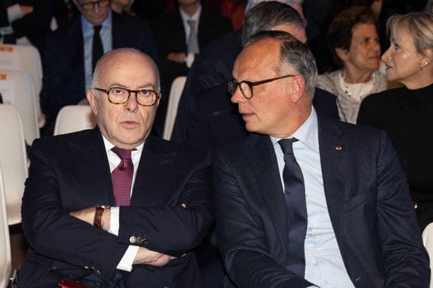 Figaro s 200Th Anniversary Evening Bernard Cazeneuve, Edouard Philippe attends Figaro s 200Th Anniversary Evening at Grand Palais on January 13, 2025 in Paris, France. Photo by Nasser Berzane ABACAPRESS.COM Paris France  Copyright: xBerzanexNasser ABACAx