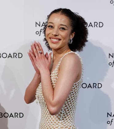 Chase Infiniti arrives on the red carpet at the 2026 National Board Of Review Gala at Cipriani 42nd Street on Monday, January 13, 2026 in New York City.  NYP20260113125 JOHNxANGELILLO