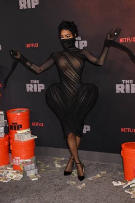 NEW YORK, NY - JANUARY 13: Teyana Taylor at the Netflix World premiere of The Rip at Alice Tully Hall on January 13, 2026 in New York City. Copyright: xMediaPunchx
