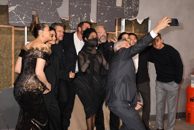NEW YORK, NY - JANUARY 13: Catalina Sandino Moreno, Sasha Calle, Teyana Taylor, Matt Damon, Ben Affleck, Ted Sarandos, Joe Carnahan, Lina Esco and Kyle Chandler at the Netflix World premiere of The Rip at Alice Tully Hall on January 13, 2026 in New York City. Copyright: xMediaPunchx