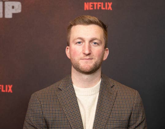 Brian Conforth arrives on the red carpet for the Netflix s The Rip New York Premiere on Tuesday, January 13, 2026 at Alice Tully Hall, Lincoln Center in New York City.  NYP20260113604 SERENAxXUxNING