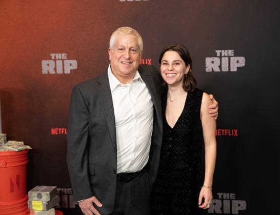 Phil Goore and guest arrive on the red carpet for the Netflix s The Rip New York Premiere on Tuesday, January 13, 2026 at Alice Tully Hall, Lincoln Center in New York City.  NYP20260113615 SERENAxXUxNING