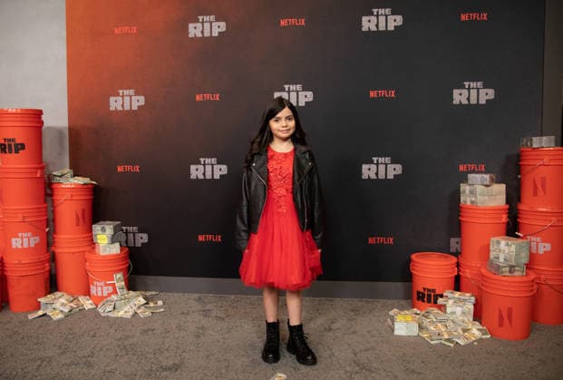 Isabella Aparicio arrives on the red carpet for the Netflix s The Rip New York Premiere on Tuesday, January 13, 2026 at Alice Tully Hall, Lincoln Center in New York City.  NYP20260113640 SERENAxXUxNING