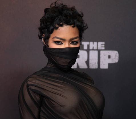 Teyana Taylor arrives on the red carpet for the Netflix s The Rip New York Premiere on Tuesday, January 13, 2026 at Alice Tully Hall, Lincoln Center in New York City.  NYP20260113642 SERENAxXUxNING