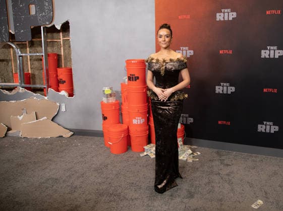 Catalina Sandino Moreno arrives on the red carpet for the Netflix s The Rip New York Premiere on Tuesday, January 13, 2026 at Alice Tully Hall, Lincoln Center in New York City.  NYP20260113628 SERENAxXUxNING