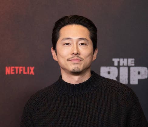 Steven Yeun arrives on the red carpet for the Netflix s The Rip New York Premiere on Tuesday, January 13, 2026 at Alice Tully Hall, Lincoln Center in New York City.  NYP20260113637 SERENAxXUxNING