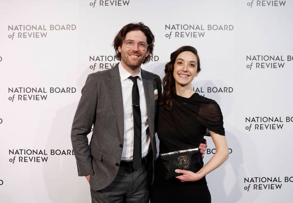 Ben Leonberg and Kari Fischer arrive on the red carpet at the 2026 National Board Of Review Gala at Cipriani 42nd Street on Monday, January 13, 2026 in New York City.  NYP20260113137 JOHNxANGELILLO