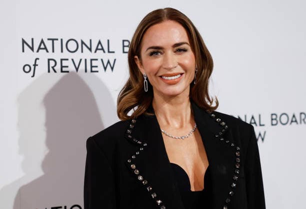 Emily Blunt arrives on the red carpet at the 2026 National Board Of Review Gala at Cipriani 42nd Street on Tuesday, January 13, 2026 in New York City.  NYP20260113156 JOHNxANGELILLO