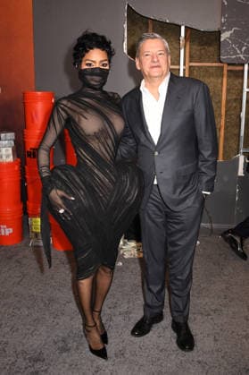 NEW YORK, NY - JANUARY 13: Teyana Taylor and Ted Sarandos at the Netflix World premiere of The Rip at Alice Tully Hall on January 13, 2026 in New York City. Copyright: xMediaPunchx